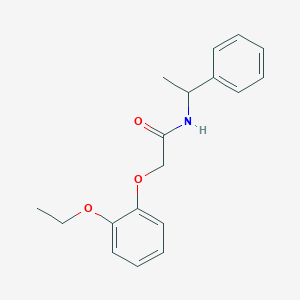 molecular formula C18H21NO3 B4062327 2-(2-ethoxyphenoxy)-N-(1-phenylethyl)acetamide 