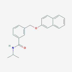 molecular formula C21H21NO2 B4062348 N-isopropyl-3-[(2-naphthyloxy)methyl]benzamide 