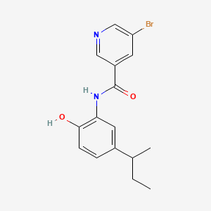 molecular formula C16H17BrN2O2 B4062398 5-bromo-N-(5-sec-butyl-2-hydroxyphenyl)nicotinamide 