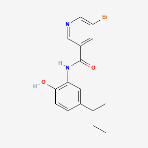 molecular formula C16H17BrN2O2 B4062398 5-溴-N-(5-叔丁基-2-羟基苯基)烟酰胺 