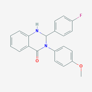 2-(4-fluorophenyl)-3-(4-methoxyphenyl)-2,3-dihydroquinazolin-4(1H)-one