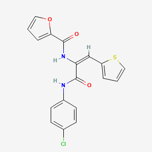 N-[1-{[(4-chlorophenyl)amino]carbonyl}-2-(2-thienyl)vinyl]-2-furamide