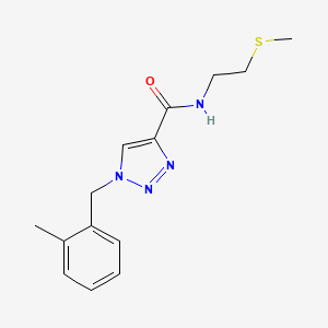1-(2-methylbenzyl)-N-[2-(methylthio)ethyl]-1H-1,2,3-triazole-4-carboxamide