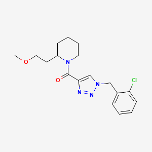 1-{[1-(2-chlorobenzyl)-1H-1,2,3-triazol-4-yl]carbonyl}-2-(2-methoxyethyl)piperidine