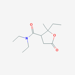 molecular formula C12H21NO3 B4062433 N,N,2-triethyl-2-methyl-5-oxotetrahydro-3-furancarboxamide 
