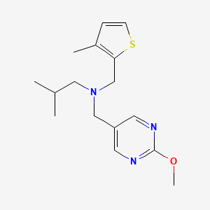 N-[(2-methoxypyrimidin-5-yl)methyl]-2-methyl-N-[(3-methyl-2-thienyl)methyl]propan-1-amine