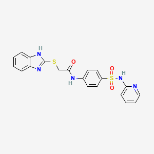 2-(1H-benzimidazol-2-ylthio)-N-{4-[(2-pyridinylamino)sulfonyl]phenyl}acetamide