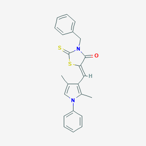 3-benzyl-5-[(2,4-dimethyl-1-phenyl-1H-pyrrol-3-yl)methylene]-2-thioxo-1,3-thiazolidin-4-one