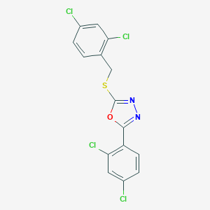 2-[(2,4-Dichlorobenzyl)thio]-5-(2,4-dichlorophenyl)-1,3,4-oxadiazole