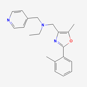 N-{[5-methyl-2-(2-methylphenyl)-1,3-oxazol-4-yl]methyl}-N-(4-pyridinylmethyl)ethanamine