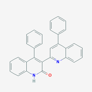 molecular formula C30H20N2O B406255 4,4'-Diphenyl-1'H-[2,3']biquinolinyl-2'-one 