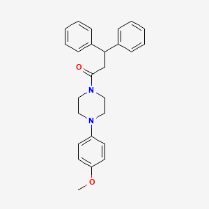 molecular formula C26H28N2O2 B4062555 1-(3,3-diphenylpropanoyl)-4-(4-methoxyphenyl)piperazine 