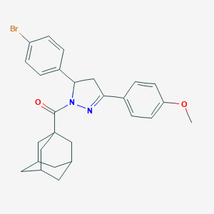 4-[1-(1-adamantylcarbonyl)-5-(4-bromophenyl)-4,5-dihydro-1H-pyrazol-3-yl]phenyl methyl ether