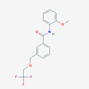 N-(2-methoxyphenyl)-3-[(2,2,2-trifluoroethoxy)methyl]benzamide