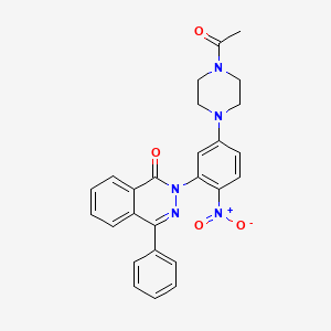 2-[5-(4-acetyl-1-piperazinyl)-2-nitrophenyl]-4-phenyl-1(2H)-phthalazinone