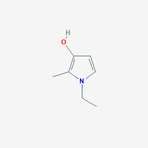 molecular formula C7H11NO B040626 1-ethyl-2-methyl-1H-Pyrrol-3-ol CAS No. 118060-82-5