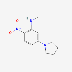 N-methyl-2-nitro-5-(1-pyrrolidinyl)aniline