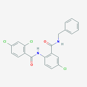 molecular formula C21H15Cl3N2O2 B4062636 N-{2-[(苄基氨基)羰基]-4-氯苯基}-2,4-二氯苯甲酰胺 