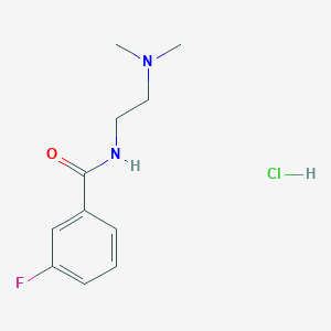 N-[2-(dimethylamino)ethyl]-3-fluorobenzamide hydrochloride