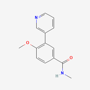4-methoxy-N-methyl-3-(3-pyridinyl)benzamide