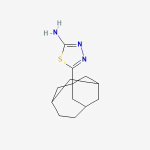 molecular formula C13H19N3S B4062688 5-tricyclo[4.3.1.1~3,8~]undec-1-yl-1,3,4-thiadiazol-2-amine 