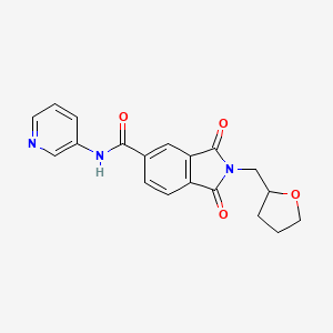 1,3-dioxo-N-3-pyridinyl-2-(tetrahydro-2-furanylmethyl)-5-isoindolinecarboxamide
