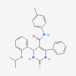 6-(2-isopropoxyphenyl)-2-mercapto-N-(4-methylphenyl)-4-phenyl-1,6-dihydro-5-pyrimidinecarboxamide