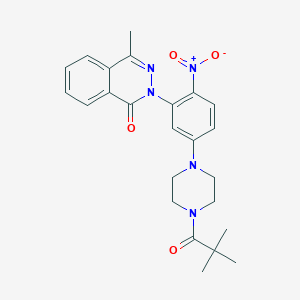 2-{5-[4-(2,2-dimethylpropanoyl)-1-piperazinyl]-2-nitrophenyl}-4-methyl-1(2H)-phthalazinone