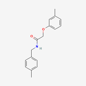 molecular formula C17H19NO2 B4062876 N-(4-甲基苄基)-2-(3-甲基苯氧基)乙酰胺 