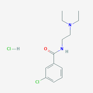 molecular formula C13H20Cl2N2O B4062877 3-氯-N-[2-(二乙氨基)乙基]苯甲酰胺盐酸盐 