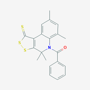 5-benzoyl-4,4,6,8-tetramethyl-4,5-dihydro-1H-[1,2]dithiolo[3,4-c]quinoline-1-thione