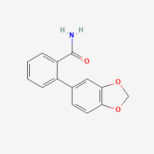 molecular formula C14H11NO3 B4062980 2-(1,3-benzodioxol-5-yl)benzamide 