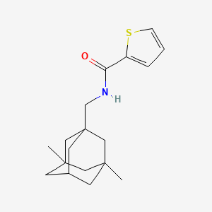 molecular formula C18H25NOS B4063003 N-[(3,5-dimethyl-1-adamantyl)methyl]-2-thiophenecarboxamide 
