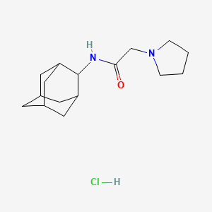 molecular formula C16H27ClN2O B4063019 N-2-adamantyl-2-(1-pyrrolidinyl)acetamide hydrochloride 