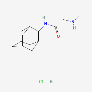 molecular formula C13H23ClN2O B4063053 N~1~-2-adamantyl-N~2~-methylglycinamide hydrochloride 
