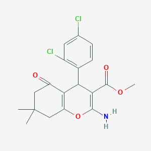 methyl 2-amino-4-(2,4-dichlorophenyl)-7,7-dimethyl-5-oxo-6,8-dihydro-4H-chromene-3-carboxylate