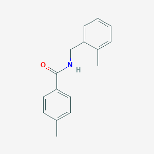 4-methyl-N-[(2-methylphenyl)methyl]benzamide