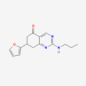 molecular formula C15H17N3O2 B4063181 7-(2-furyl)-2-(propylamino)-7,8-dihydro-5(6H)-quinazolinone 