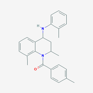 2,8-dimethyl-1-(4-methylbenzoyl)-N-(2-methylphenyl)-1,2,3,4-tetrahydro-4-quinolinamine