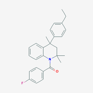 4-(4-Ethylphenyl)-1-(4-fluorobenzoyl)-2,2,4-trimethyl-1,2,3,4-tetrahydroquinoline