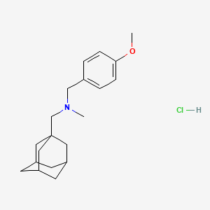 molecular formula C20H30ClNO B4063362 (1-adamantylmethyl)(4-methoxybenzyl)methylamine hydrochloride 