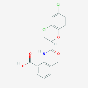 2-{[2-(2,4-dichlorophenoxy)propanoyl]amino}-3-methylbenzoic acid