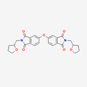 molecular formula C26H24N2O7 B4063395 5,5'-oxybis[2-(tetrahydro-2-furanylmethyl)-1H-isoindole-1,3(2H)-dione] 