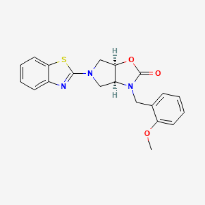 (3aS*,6aR*)-5-(1,3-benzothiazol-2-yl)-3-(2-methoxybenzyl)hexahydro-2H-pyrrolo[3,4-d][1,3]oxazol-2-one