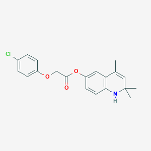 molecular formula C20H20ClNO3 B406342 2,2,4-Trimethyl-1,2-dihydro-6-quinolinyl (4-chlorophenoxy)acetate CAS No. 333340-21-9