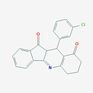 10-(3-chlorophenyl)-7,8,10,10a-tetrahydro-6H-indeno[1,2-b]quinoline-9,11-dione