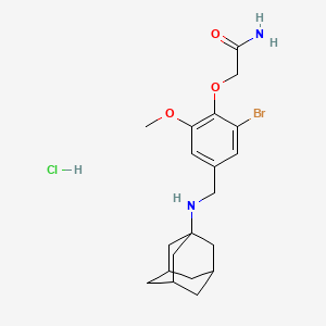 2-{4-[(1-adamantylamino)methyl]-2-bromo-6-methoxyphenoxy}acetamide hydrochloride