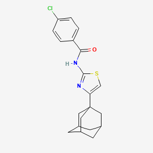 N-[4-(1-adamantyl)-1,3-thiazol-2-yl]-4-chlorobenzamide