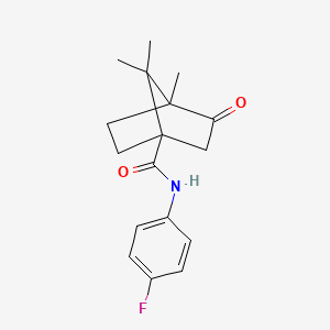 N-(4-fluorophenyl)-4,7,7-trimethyl-3-oxobicyclo[2.2.1]heptane-1-carboxamide