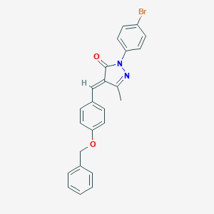 4-[4-(benzyloxy)benzylidene]-2-(4-bromophenyl)-5-methyl-2,4-dihydro-3H-pyrazol-3-one